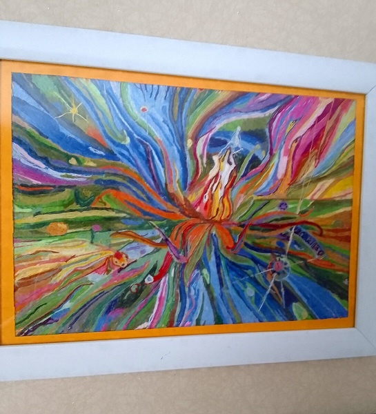 Некоторые из работ, "написанных" нитками