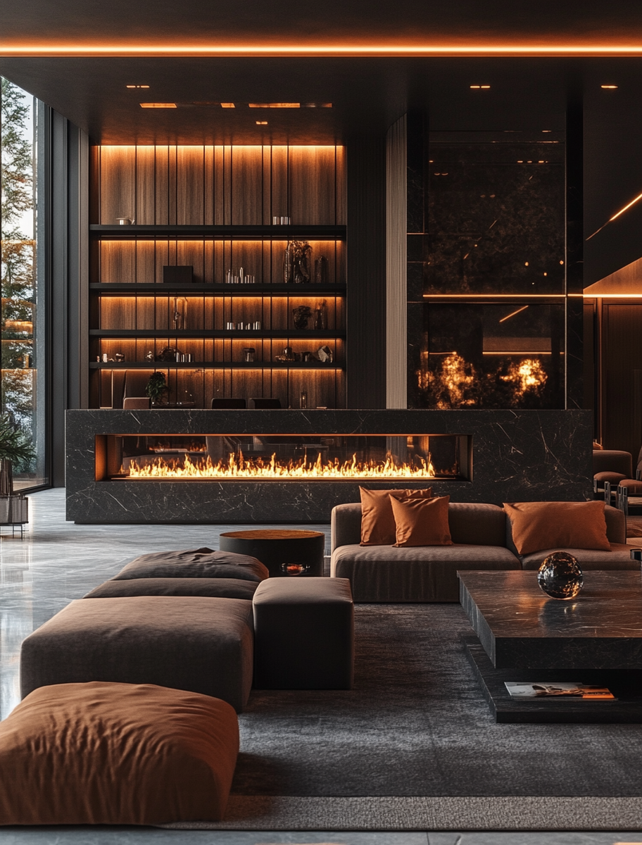    Линейные очаги: как создать уют и стиль в вашем доме с помощью современных технологий Kamin