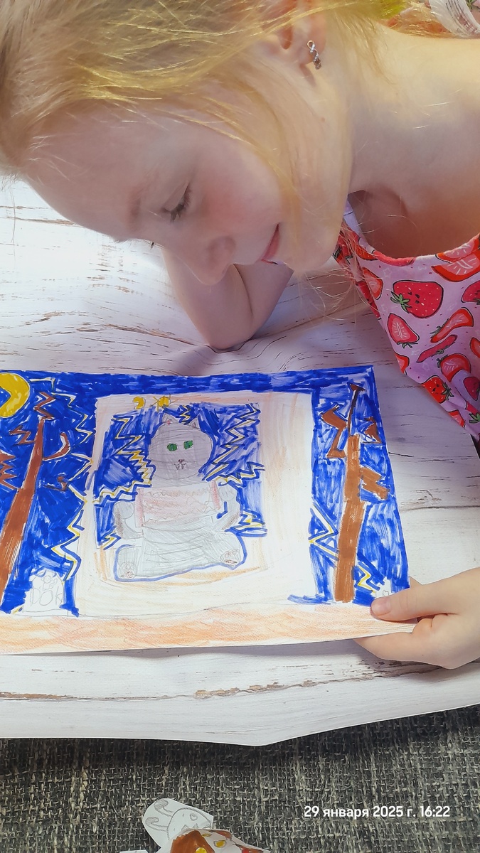 Рисовала Машушуня