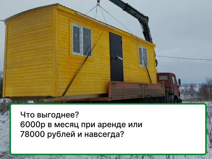 Аренда или покупка бытовки
