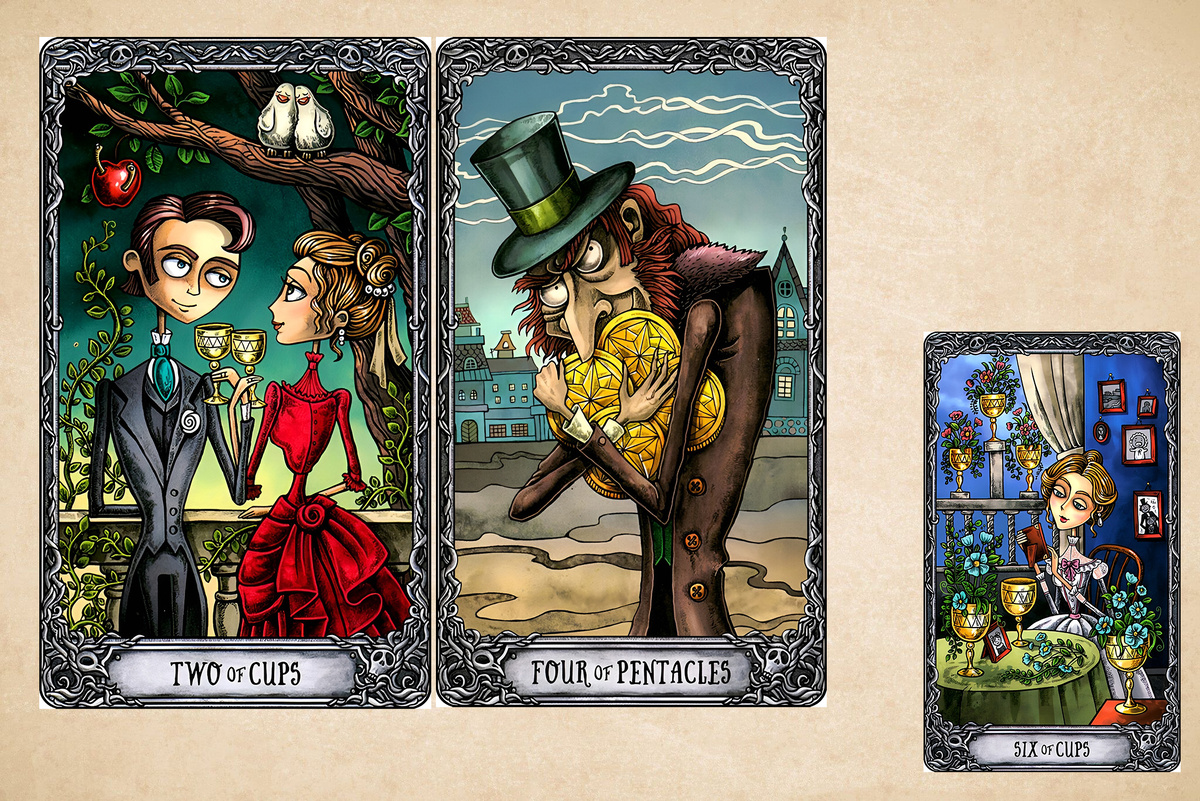 Дуплет 2 Кубков + 4 Пентаклей. Дно - 6 Кубков.