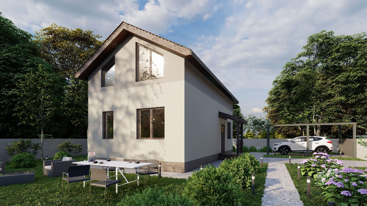 Типовой проект загородного дома G-105