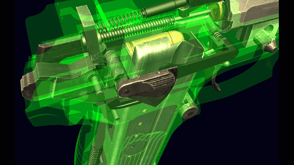 Выключение-включение предохранителя (World of Guns Gun Disassembly)