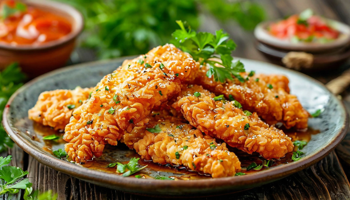 Курица с золотистой корочкой