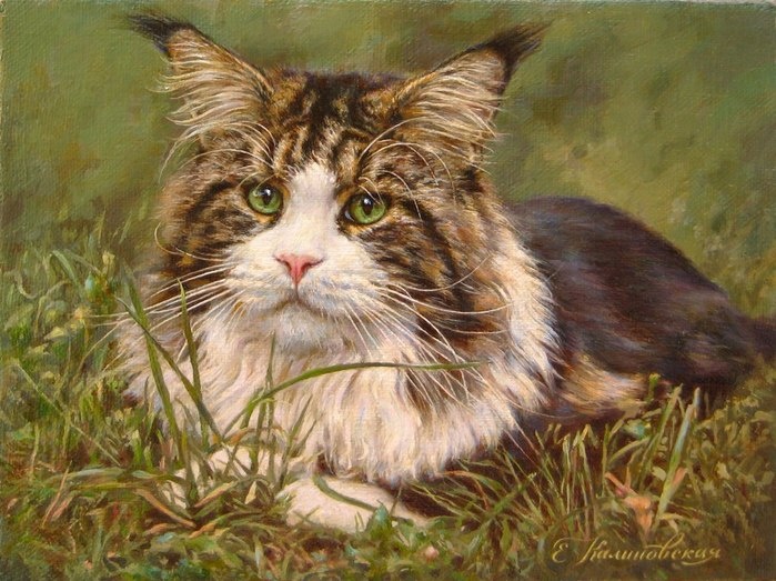 Картина "После охоты ... Босс", художник Екатерина Калиновская