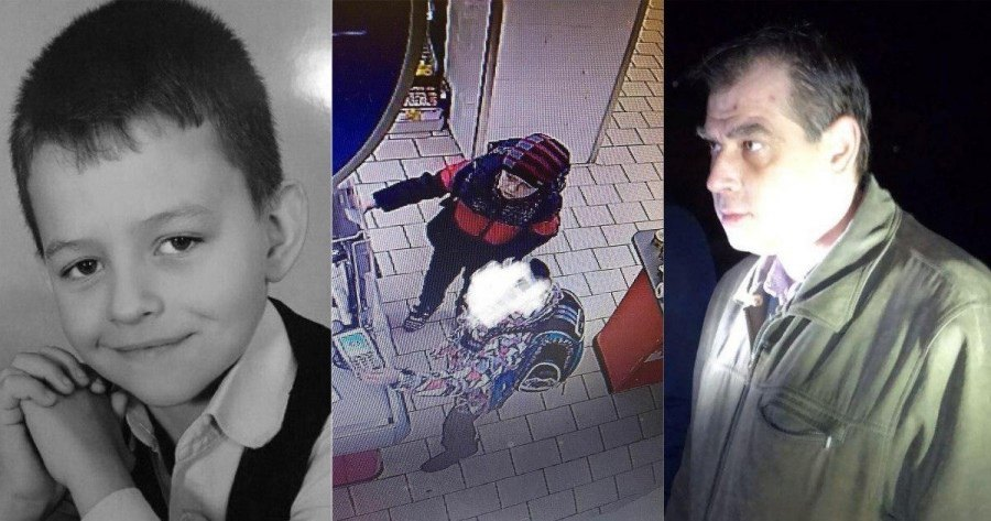 Фото Даниила Бирюкова: ориентировки, кадры с камеры видеонаблюдения в магазине. Фото задержанного преступника: СК