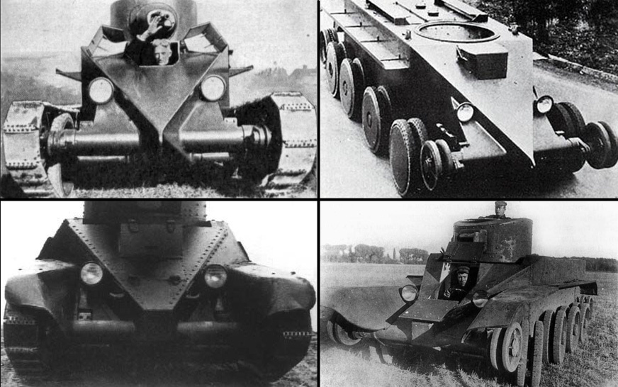 Сверху M.1931, снизу БТ-2