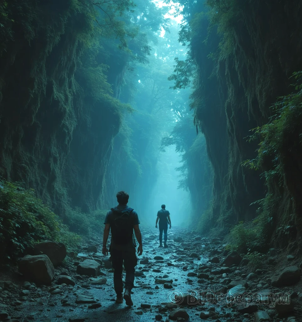 Исследователи решили обследовать ущелье.