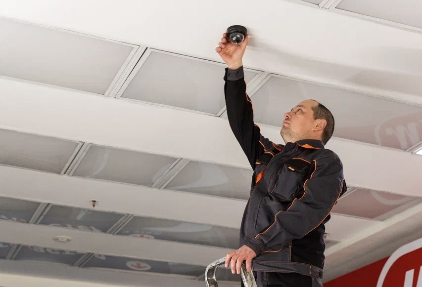 Установка камер видеонаблюдения 