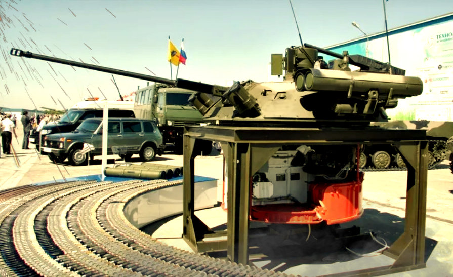 Боевой модуль «Бережок» со своим боекомплектом.