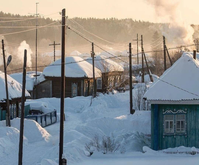 Деревня в Омской области 