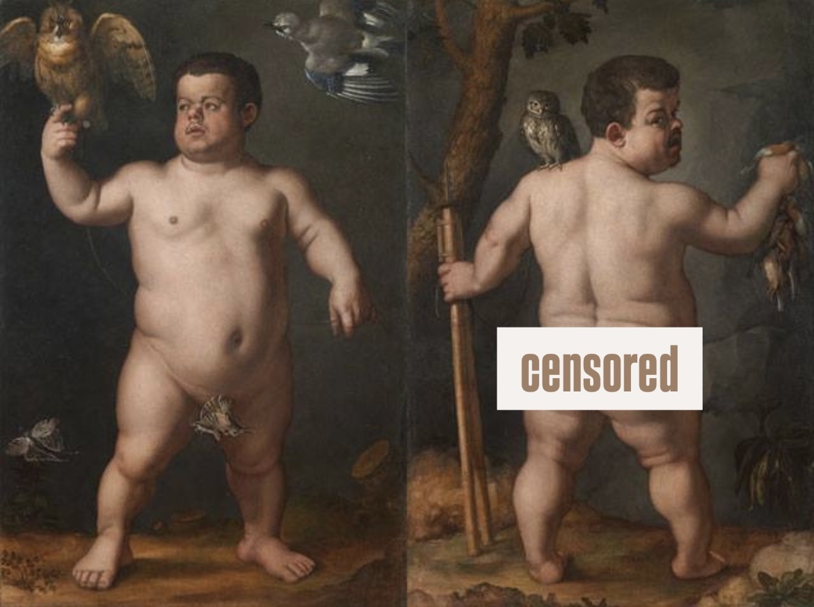Табличка CENSORED — специально для поддержки Дзена, которая считает произведения искусства «откровенным контентом» и блокирует статьи. 