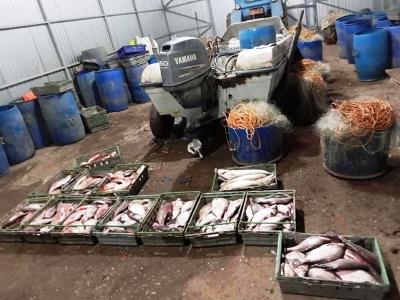 На базе рыбаков