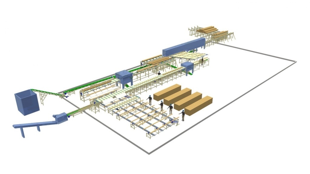 Лесопильная линия