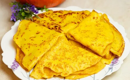 Солнечные блинчики с тыквой 