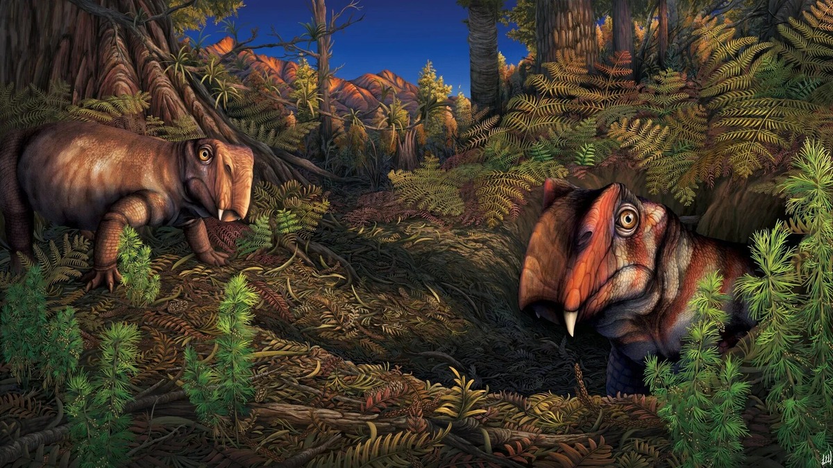 Два листрозавра.