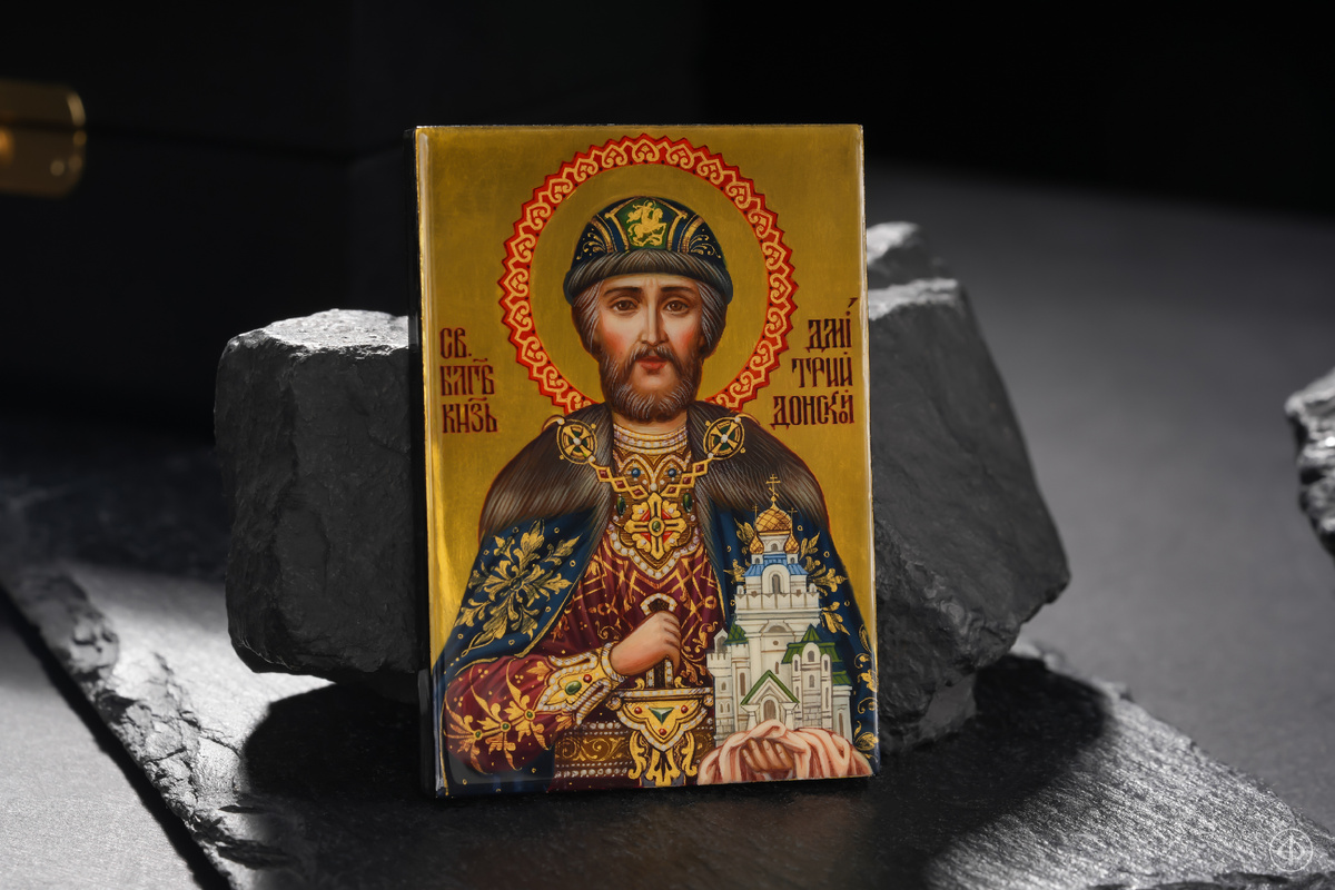 Икона “Князь Дмитрий Донской” - работа ювелирного дома "Дмитрий Федоров"