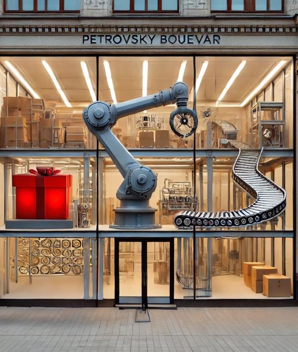 Референс идеи, нарисованный нейросетью