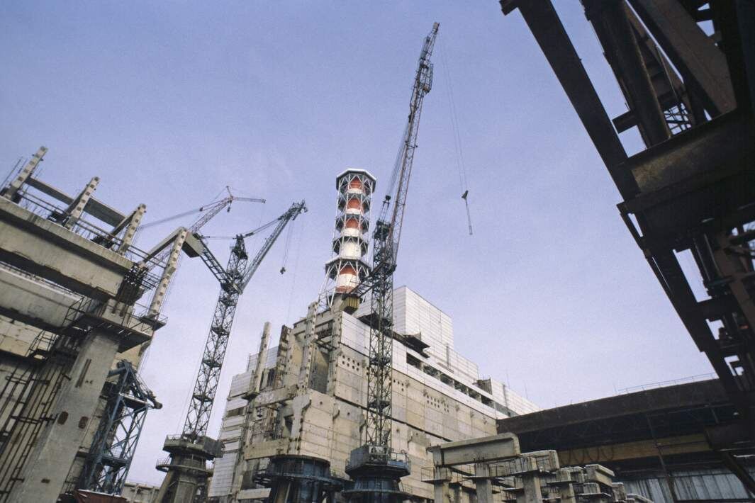 Строительство Смоленской АЭС на правом берегу Десногорского водохранилища. Фото: РИА Новости/Александр Лыскин
