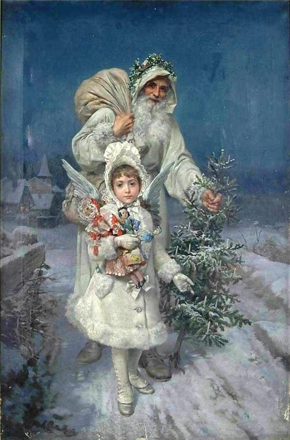 «С Рождеством!», 1915. Коллекция Детского музея открытки, vk.cc/24kDGB