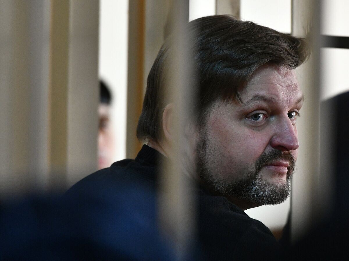   Экс-губернатор Кировской области Никита Белых во время оглашения приговора в Пресненском суде Москвы. 1 февраля 2018© РИА Новости / Максим Блинов