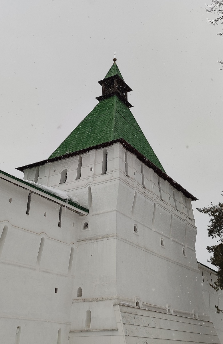 Фото автора. Одна из башен лавры