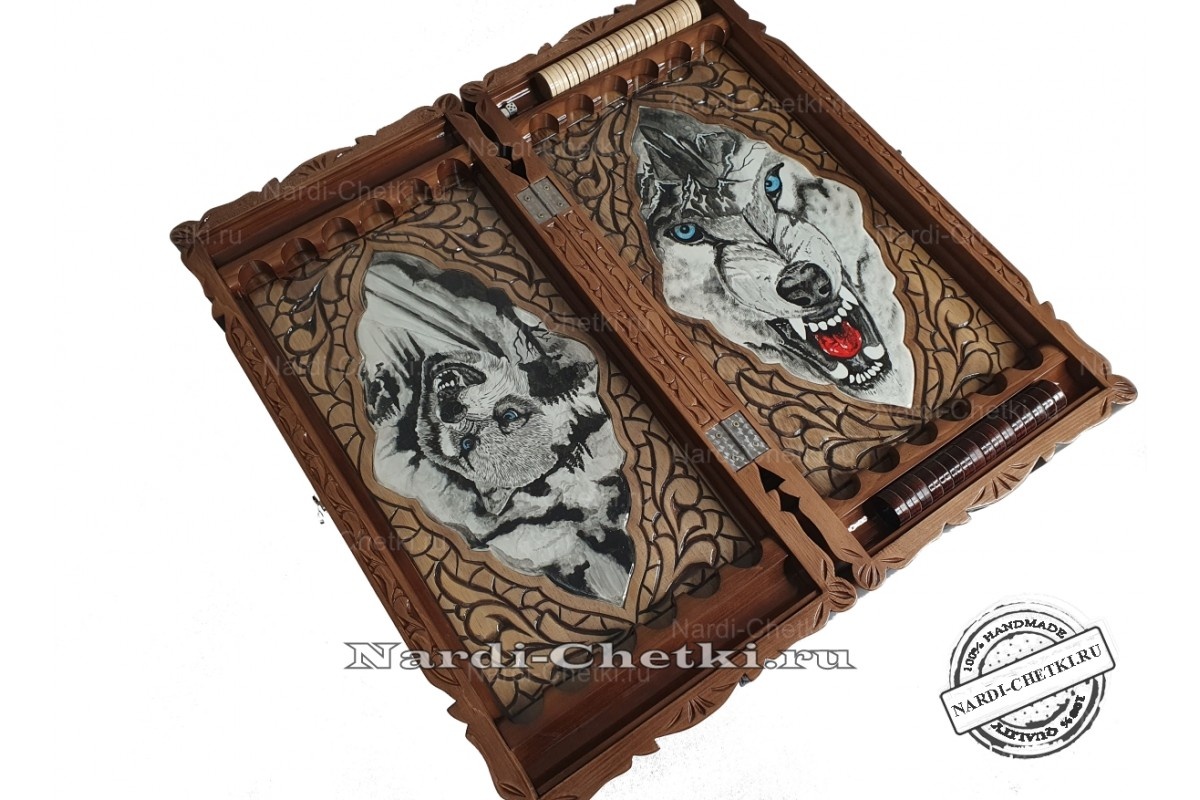 Нарды резные из кедра "Дух Лесов"