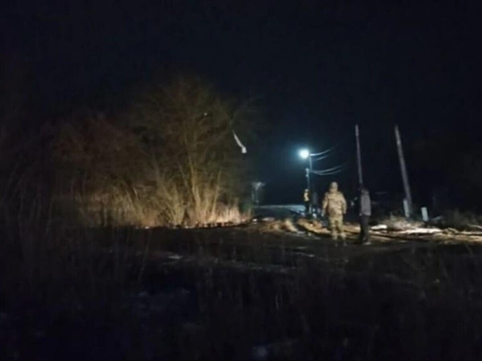    YA62.ru: мигающая коробка прилетела на парашюте в рязанское село Чучково