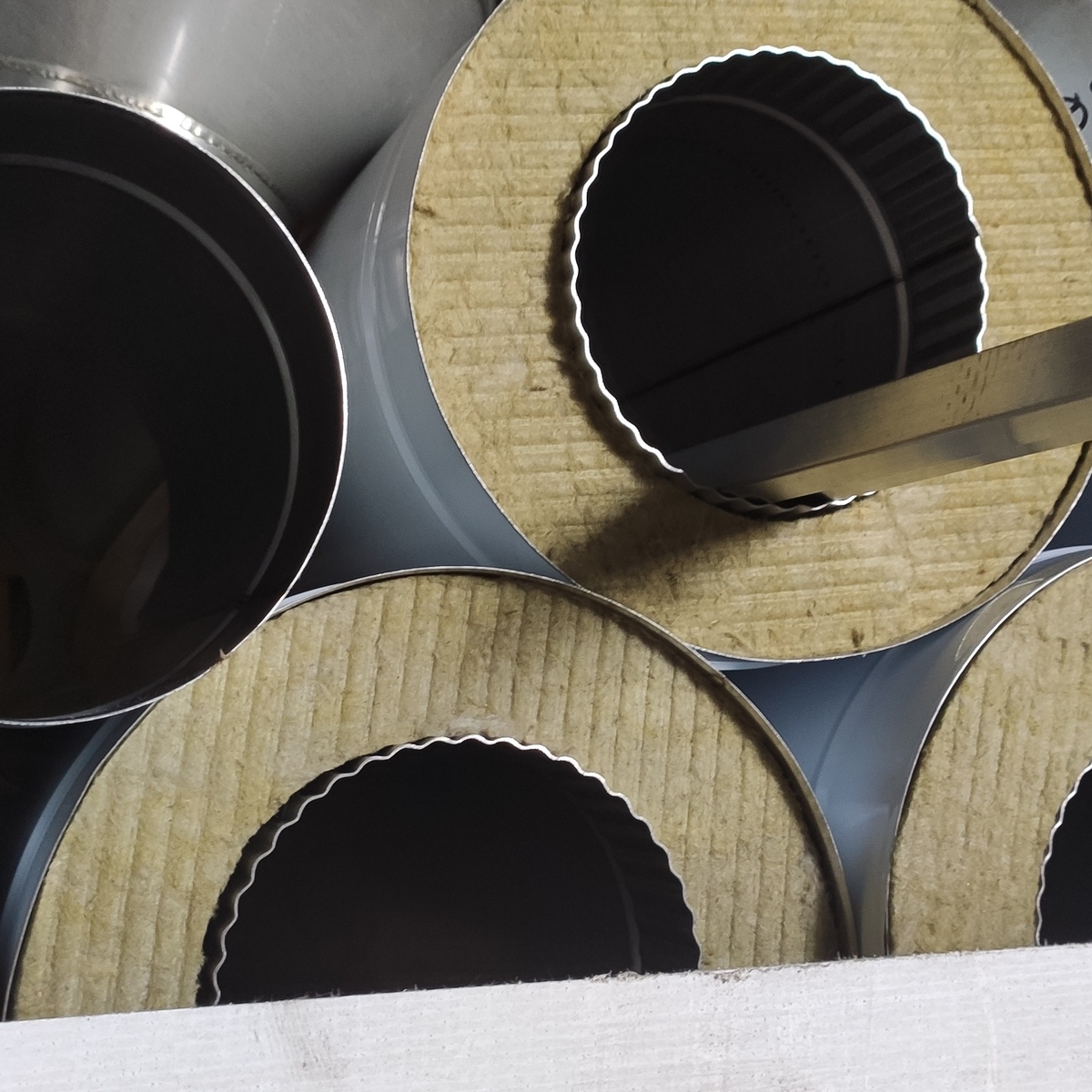 Сендвич трубы с гофровым соединением 50мм