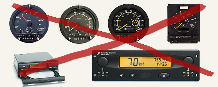 Аналоговый тахограф - безнадежно устаревшая технология