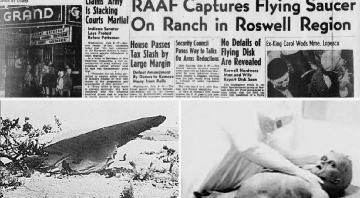 Розвеллский инцидент широко освещался американской и мировой прессой. Там было всё: и летающая тарелка, внеземные технологии и инопланетяне
