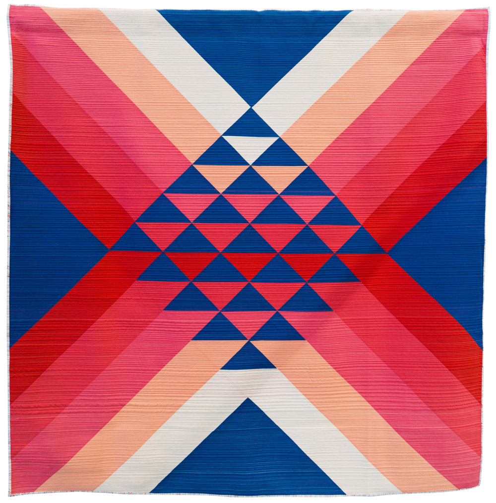 "На север" автор Марица Сото. Из коллекции  Modern Quilt Guild Международного музея квилтинга в Небраске