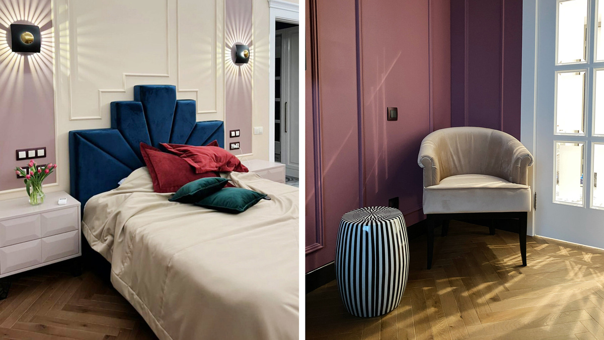 Материал по темеАр-деко с современными нотками: история ремонта шикарной сталинки для молодой девушки