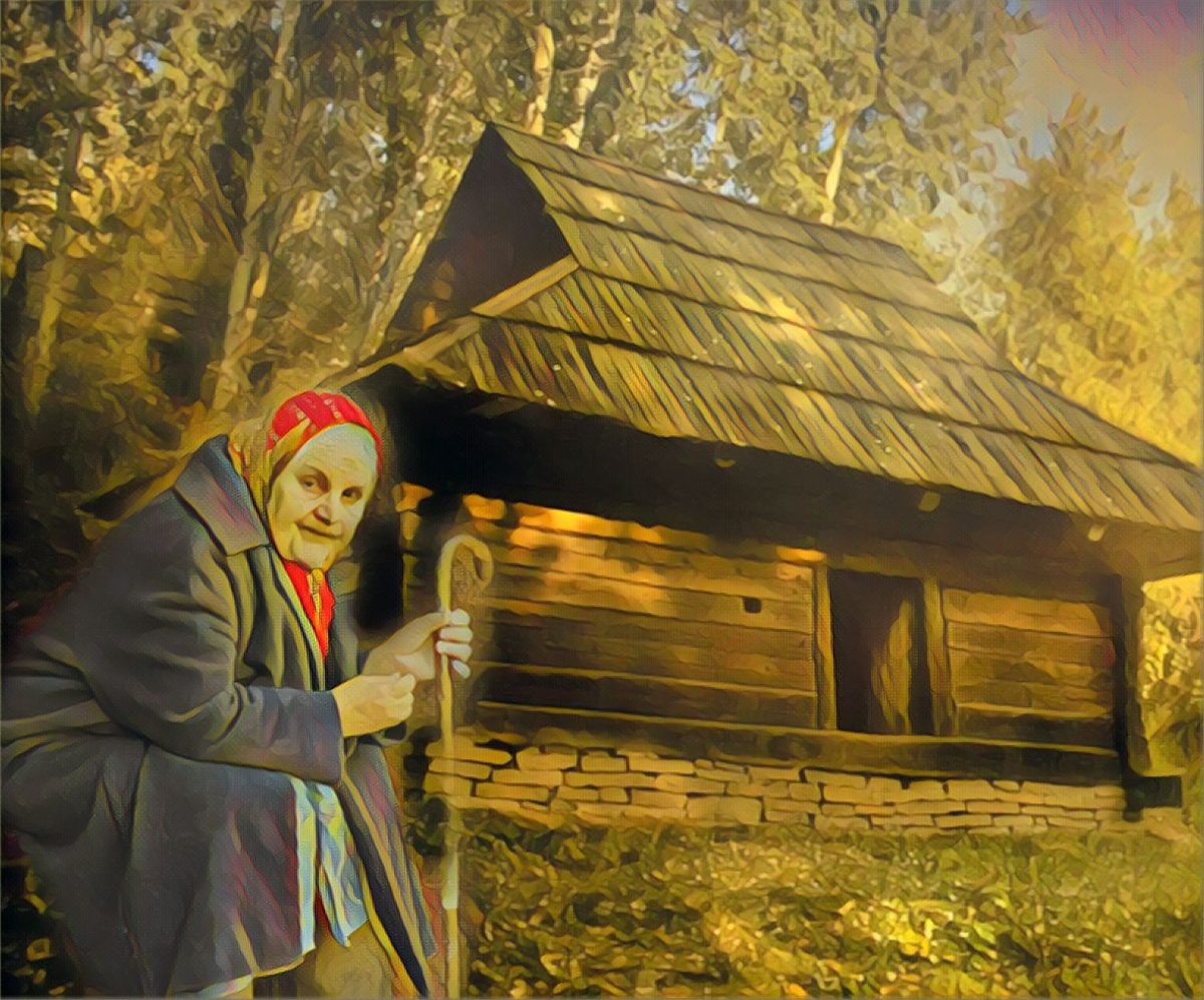 Старушка жила за болотом