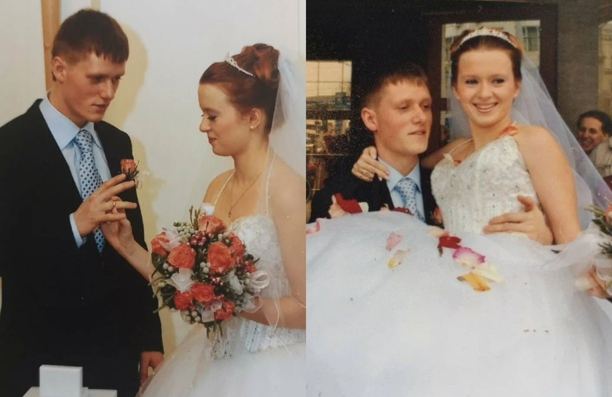 на фото Екатерина Копанова и Павел Палкин. Кадры со свадьбы 