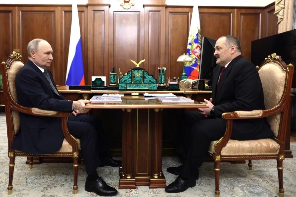    Путин в Кремле встретился с главой Дагестана Сергеем Меликовым
