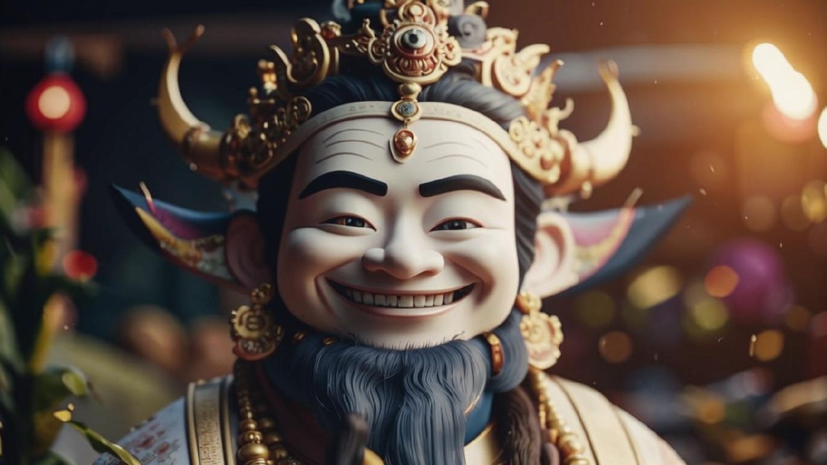 Бог Счастья привносит в нашу жизнь гармонию, радость и счастье.