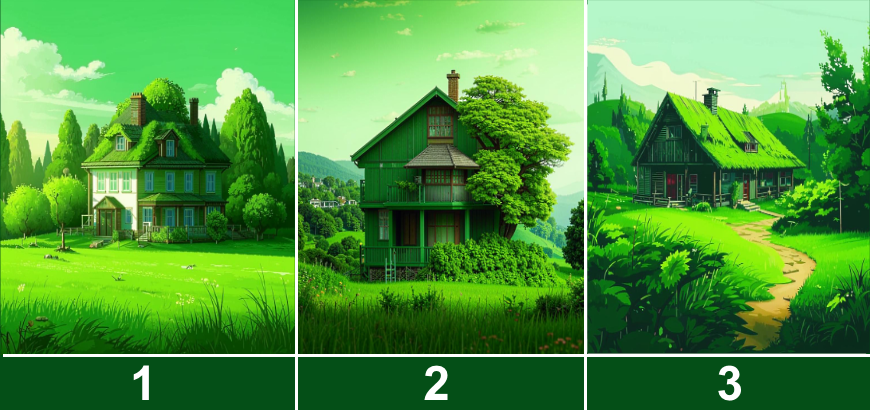 Выберите домик