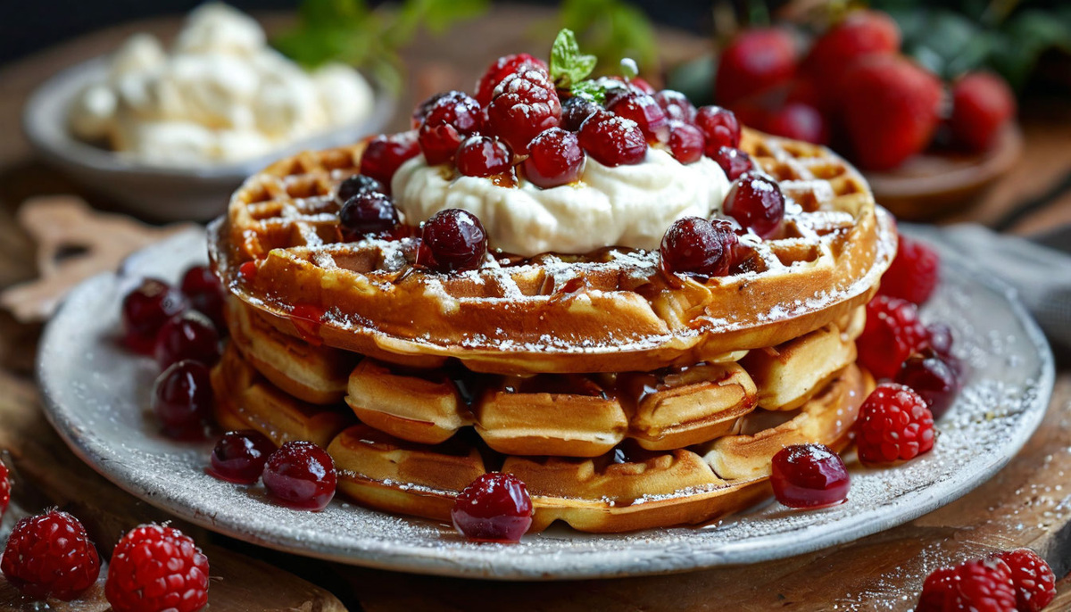 Творожные венские вафли