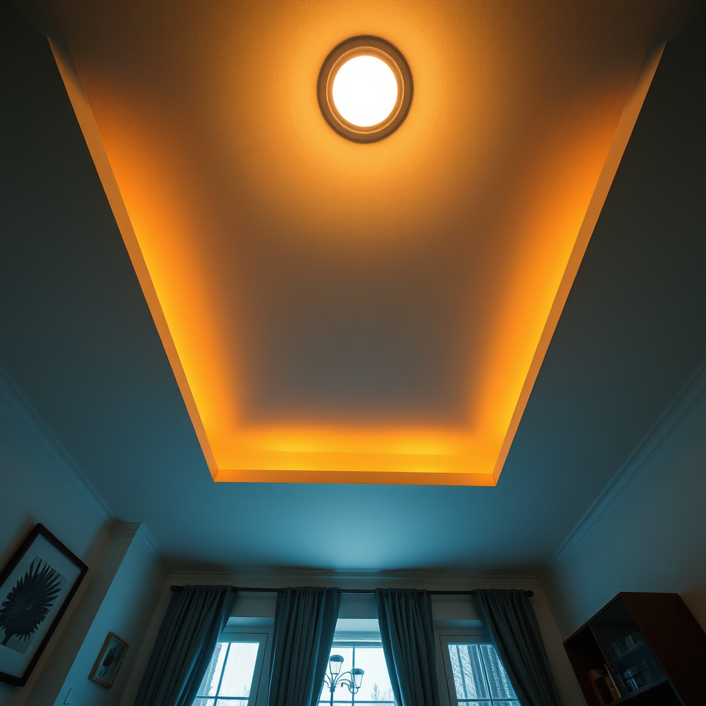 Глядя на потолок, мы можем позволить себе немного отдохнуть от суеты дня. 