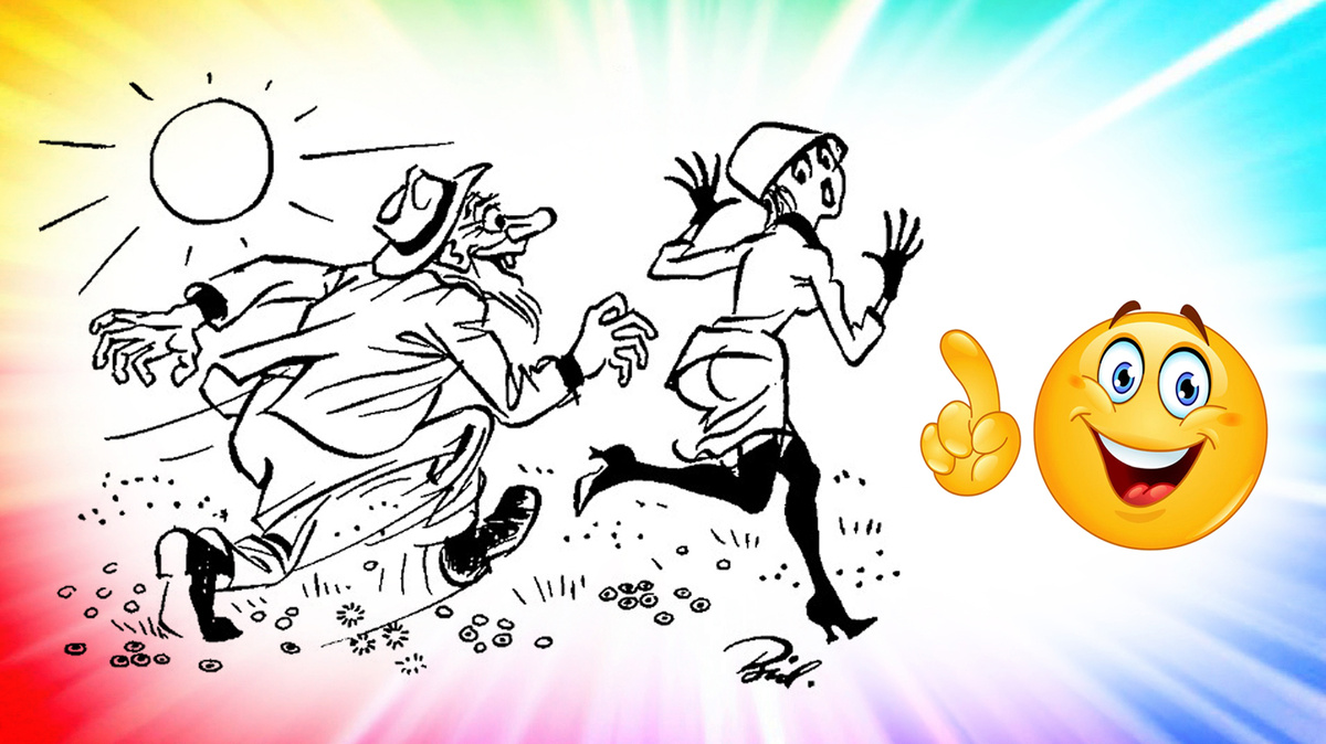 Коллаж с использованием принта из книги комиксов Херлуфа Бидструпа в собственности автора публикации.