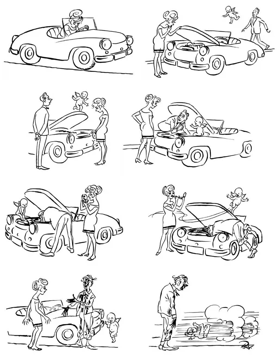 Принт из книги комиксов Херлуфа Бидструпа в собственности автора публикации.