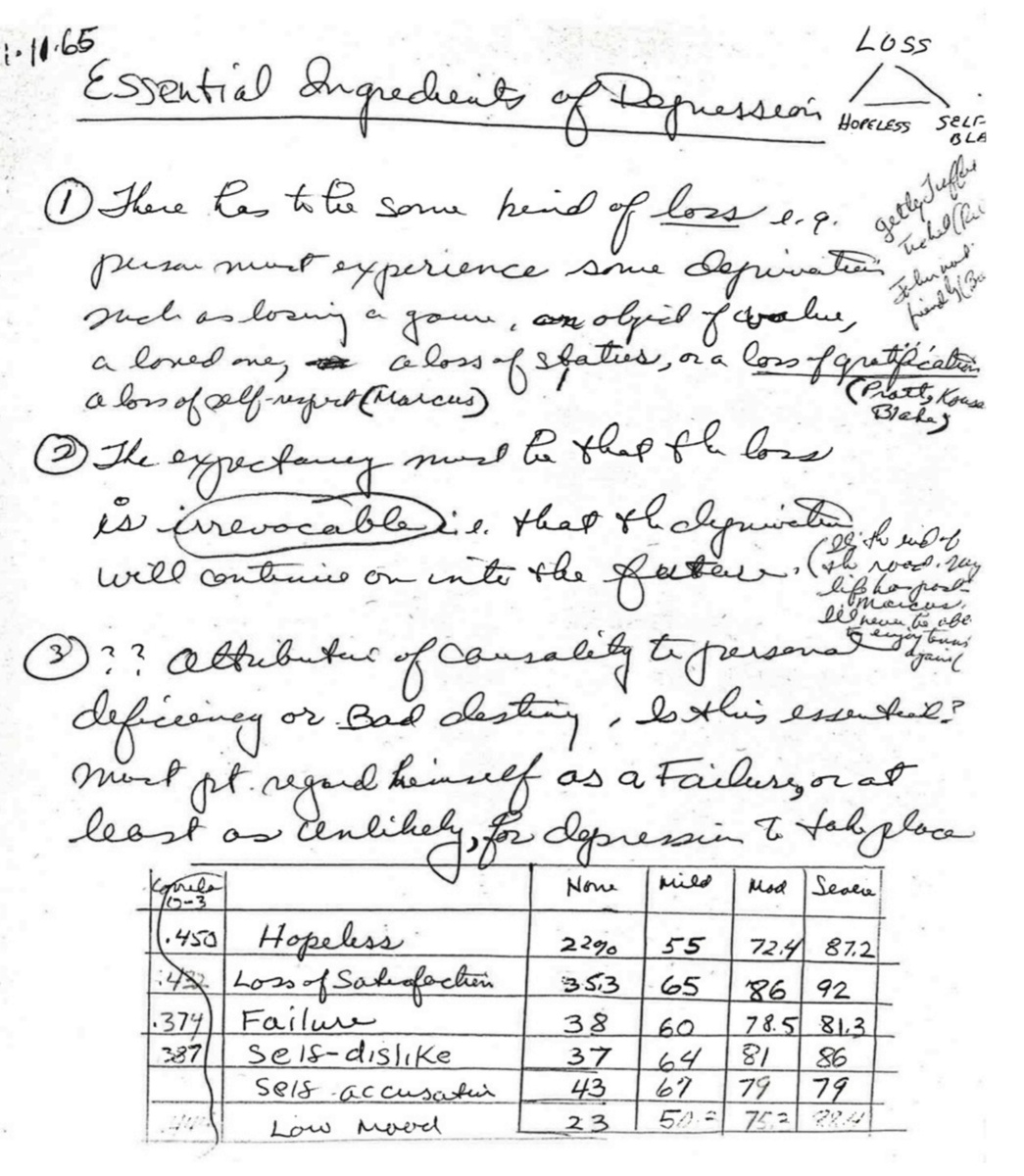 Источник фотографии: Rosner R. I. Aaron T. Beck's drawings and the psychoanalytic origin story of cognitive therapy //History of psychology. – 2012. 