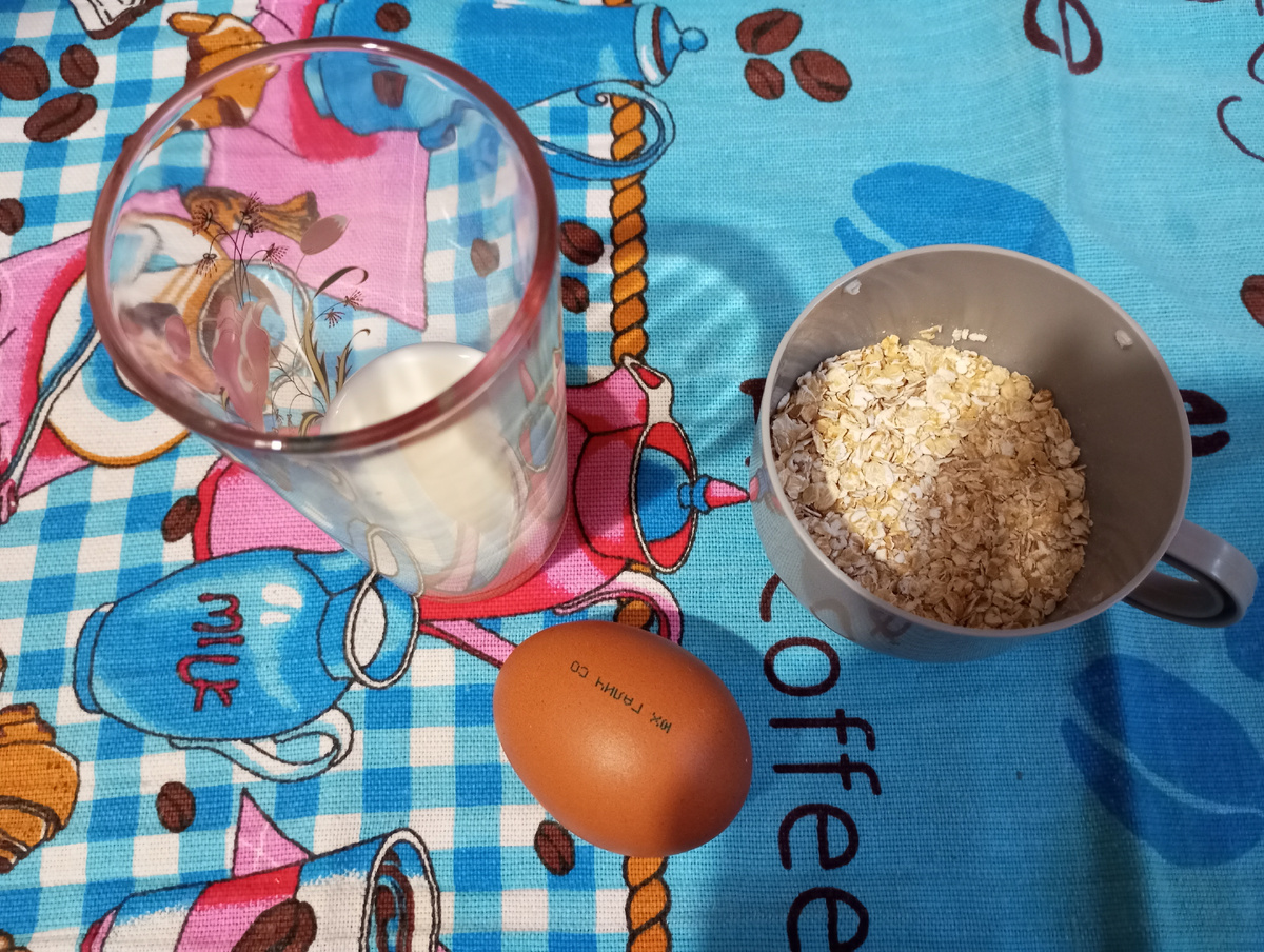 Ингредиенты для овсяноблина