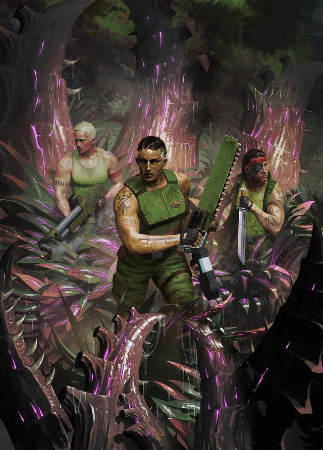 Наши храбрые защитницы Империума (на фотопикте их не менее 2х)