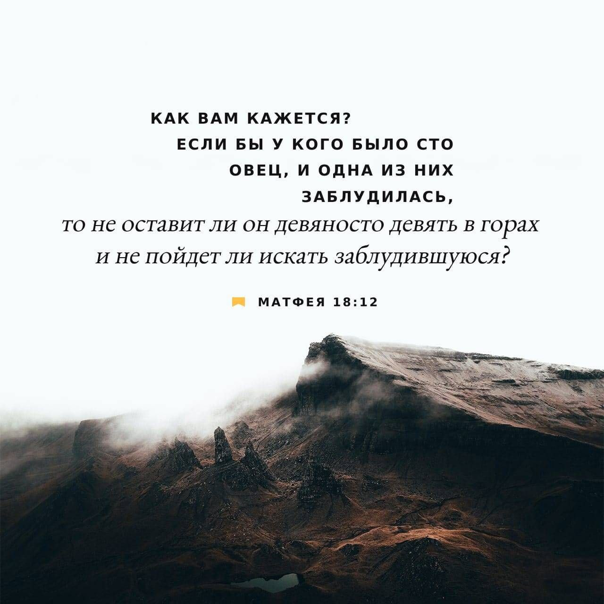 Матфея 18:12