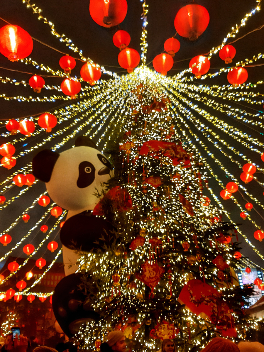 Китайский Новый год в Москве 2025. Манежная площадь. 