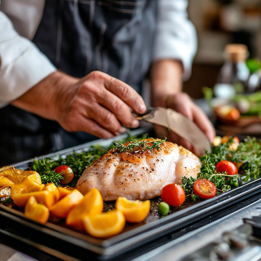 Приготовление куриной грудки методом су-вид позволяет точно контролировать температуру и время приготовления, что обеспечивает равномерное прогревание продукта и сохранение всех полезных веществ. Это делает такой способ приготовления особенно популярным среди тех, кто заботится о здоровом питании.