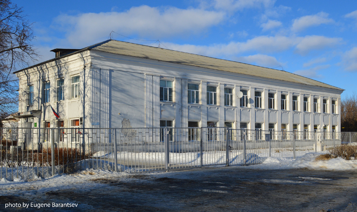 Школа №1 города Кораблино. В годы войны здесь размещались эвакогоспитали № 3010 и 3045.