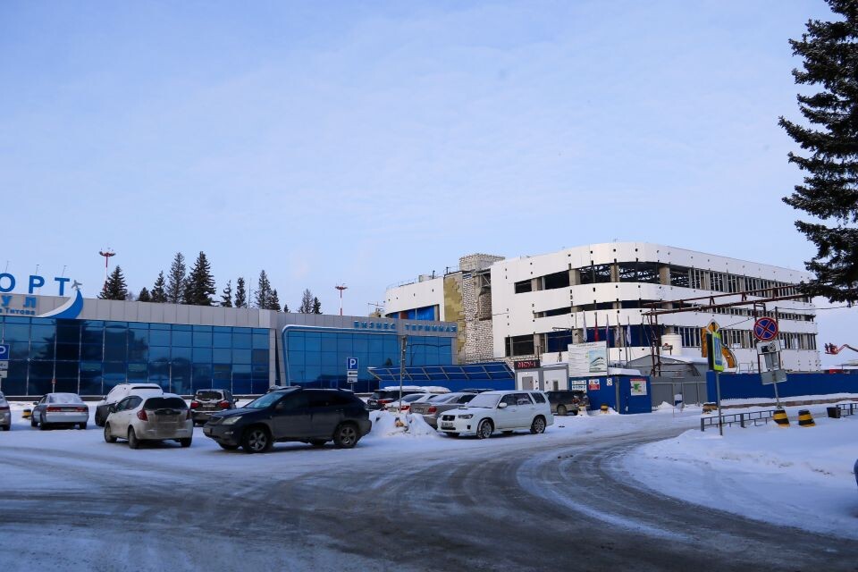    Строительство нового терминала барнаульского аэропорта. Январь 2025 года. Источник: Виталий Барабаш